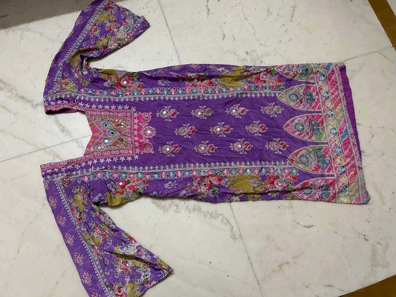 Purple Floral suit