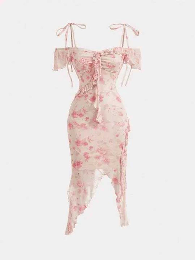 Savanna Floral Ruffle Dress