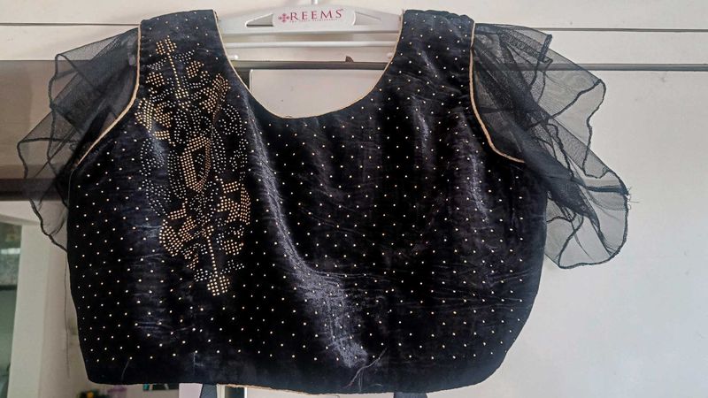 Black Embellished Blouse