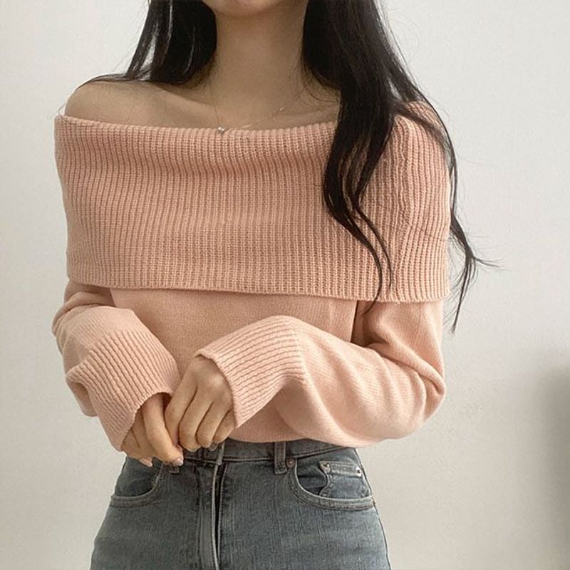 Off Shoulder Sweatshirt