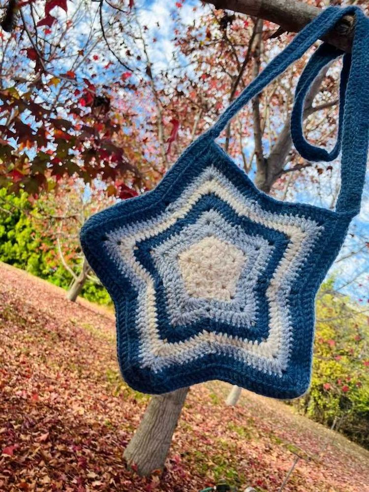 Crochet Star Bag - Unique Handmade Design