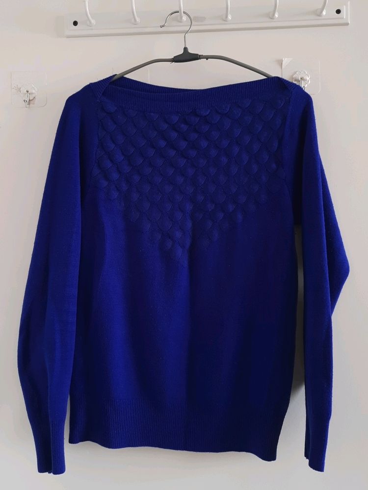 Royal Blue Winter Sweater