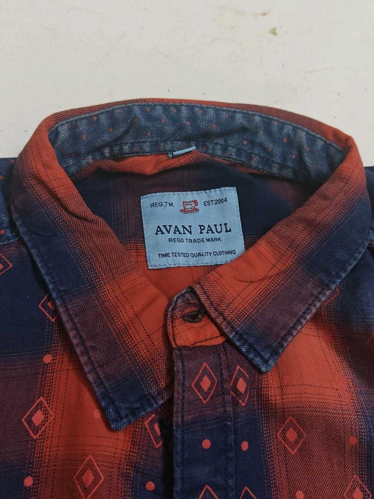 Avan Paul Plaid Button-Down