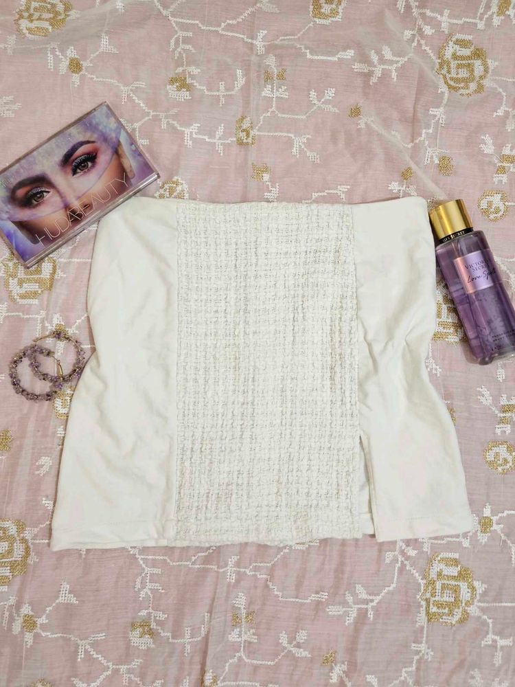 SASSAFRAS White Mini Skirt
