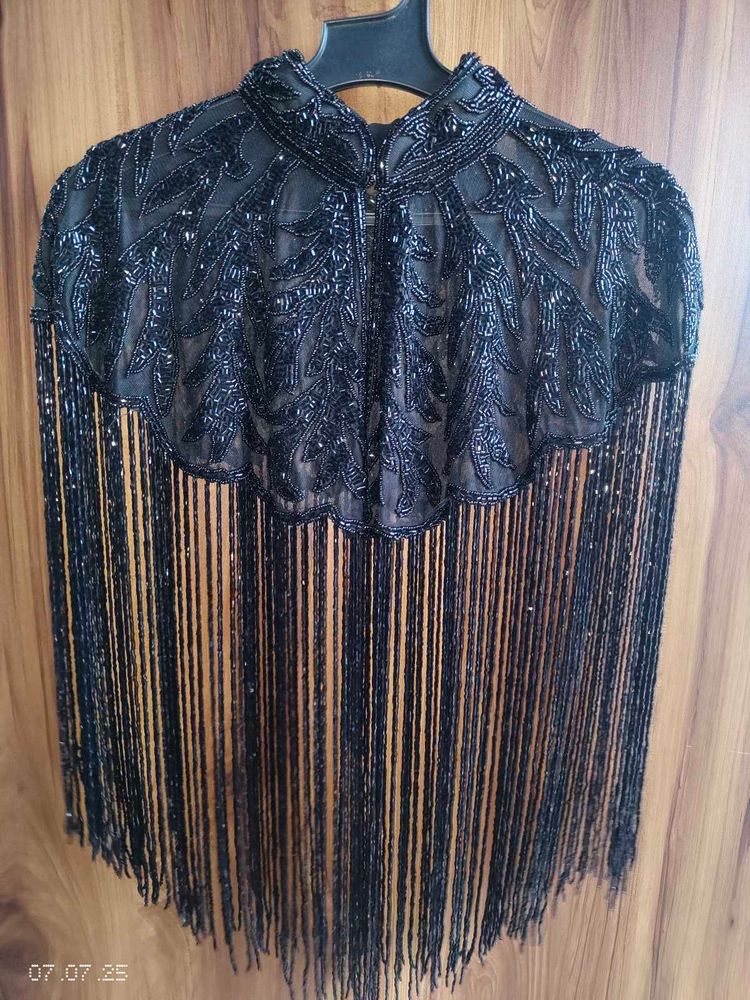 Fringe Beaded Cape