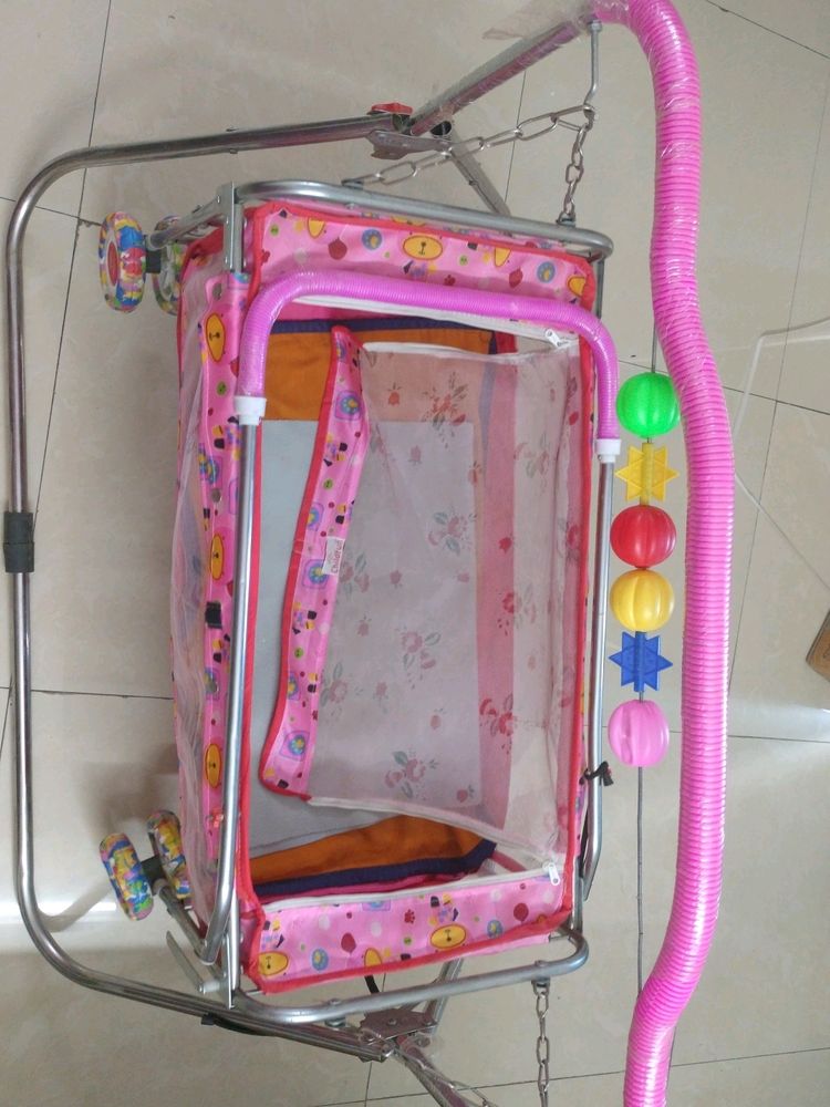 Pink Baby Cradle