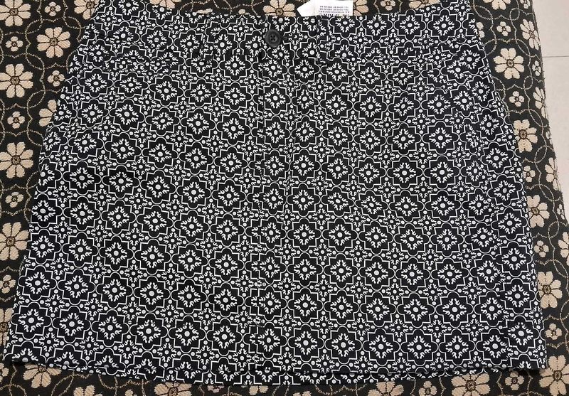 Black And White Miniskirt