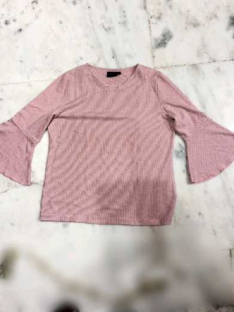 Pink Bell Sleeve Top