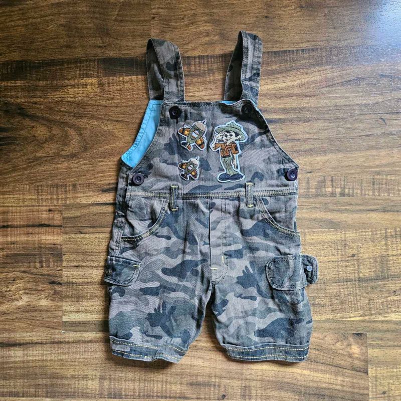 Unisex Kids Dungarees with Character Patches