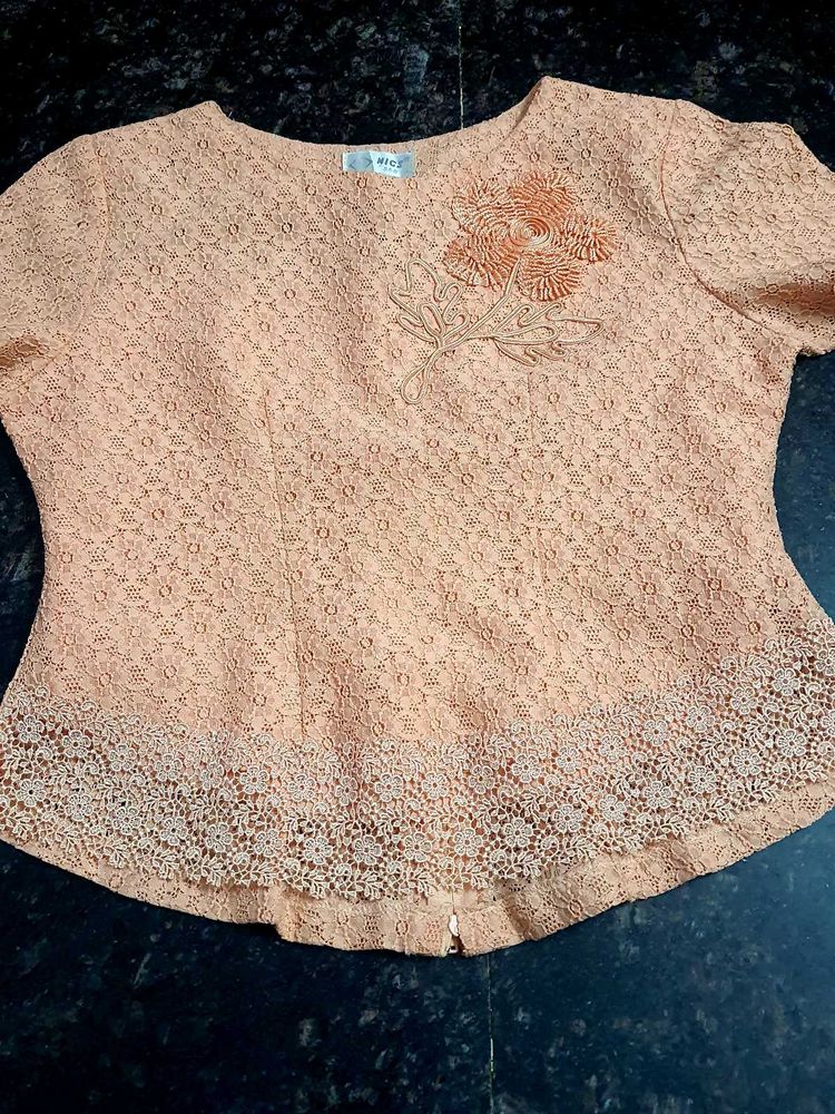 Peachish Orange Top