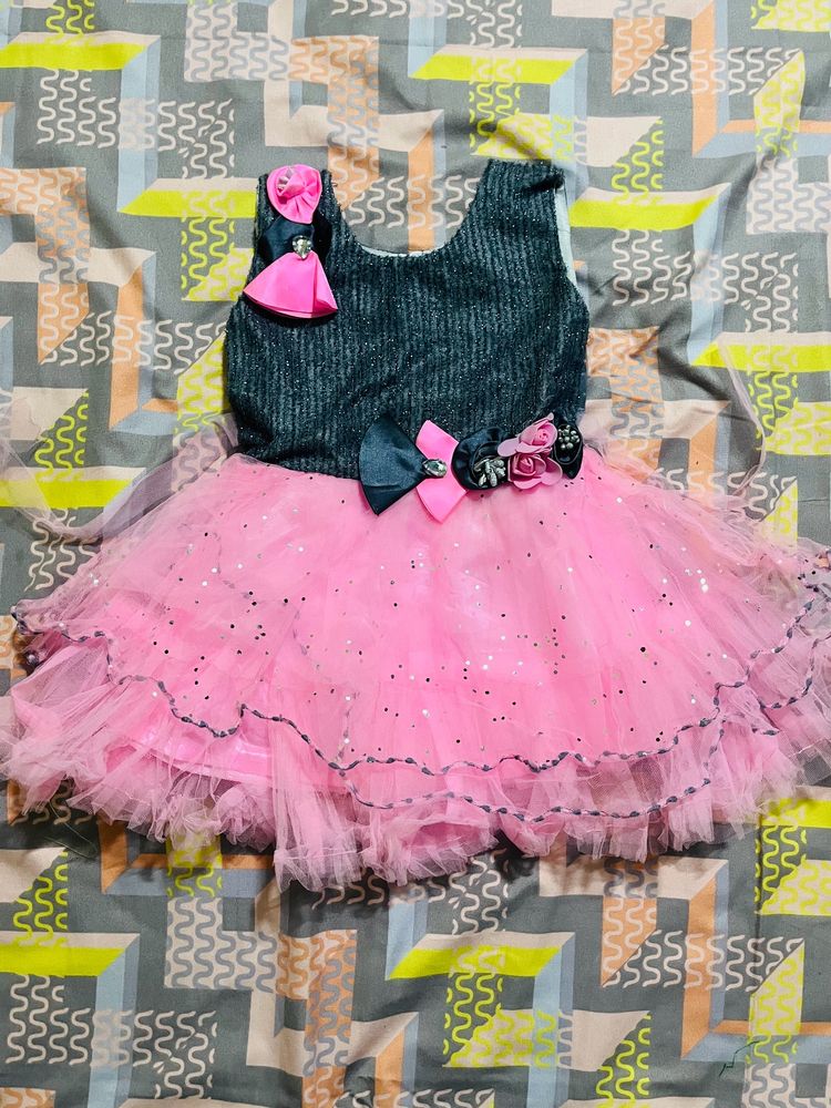 Cute Baby Girl Net Frock