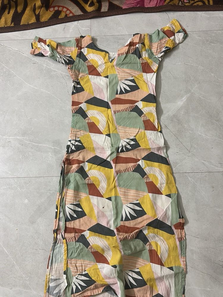 Abstract Print Dress