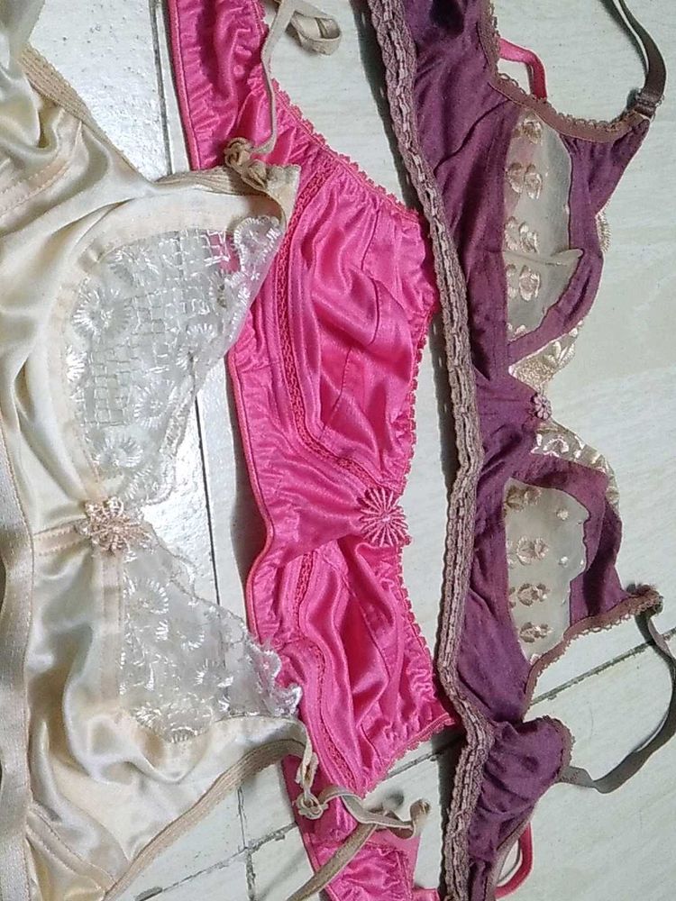 Lace Detail Bras - Set of 3