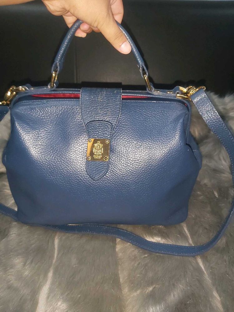 St Scott Navy Blue Bag