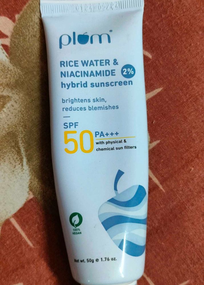Plum Rice Water Sunscreen SPF 50