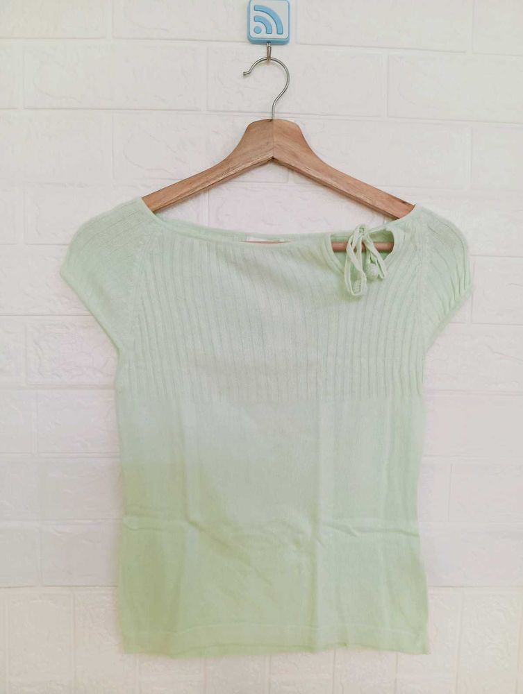 Mint Green Knit Top