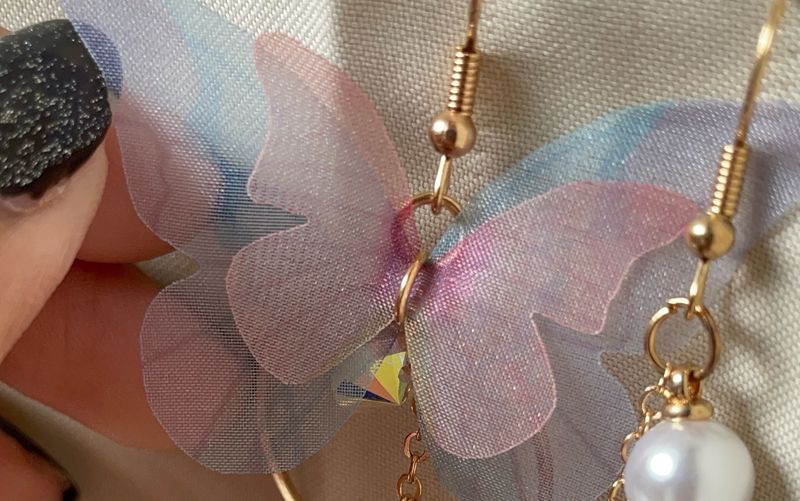 Aesthetic Butterfly Dangler Earrings