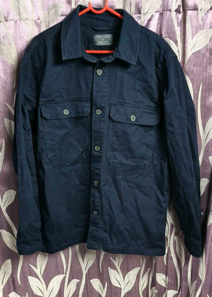 Authentic Navy Blue Primark Denim Jacket Shirt