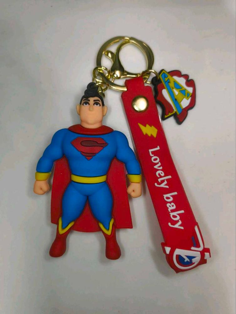 Superman &amp; Batman Keychain Set Of 2