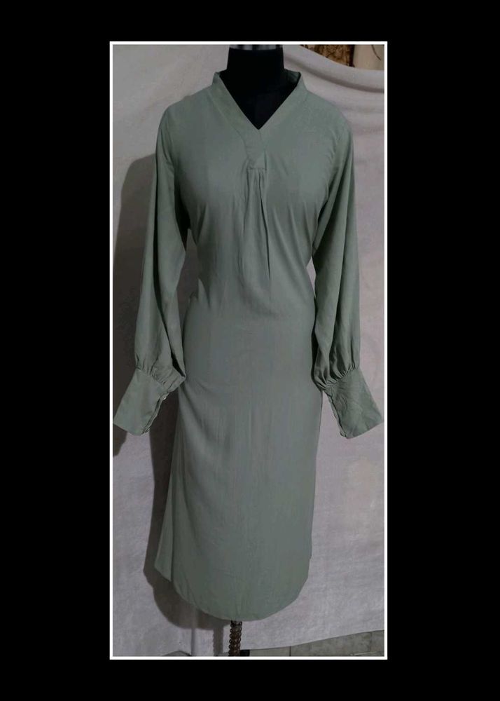 Elegant Green Abaya