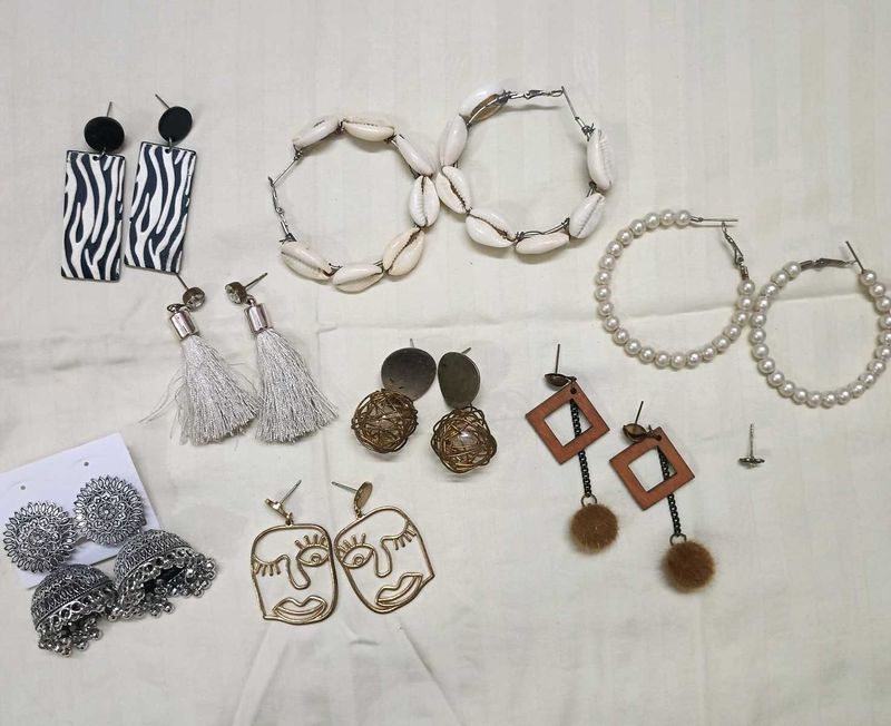 Stylish Earrings &amp; Oxidised Jhumka