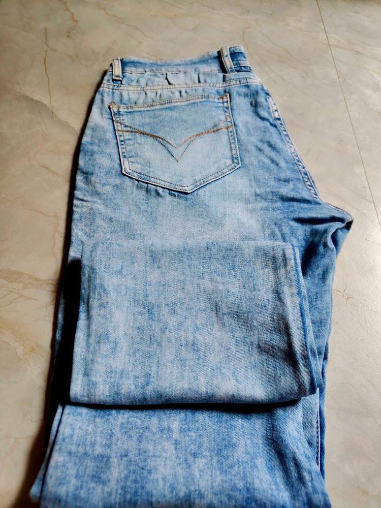 34 Inch Flying Machine Slim Tapered Blue Jeans