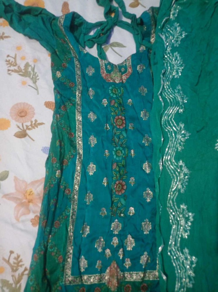 Teal Indian Salwar Kameez Suit