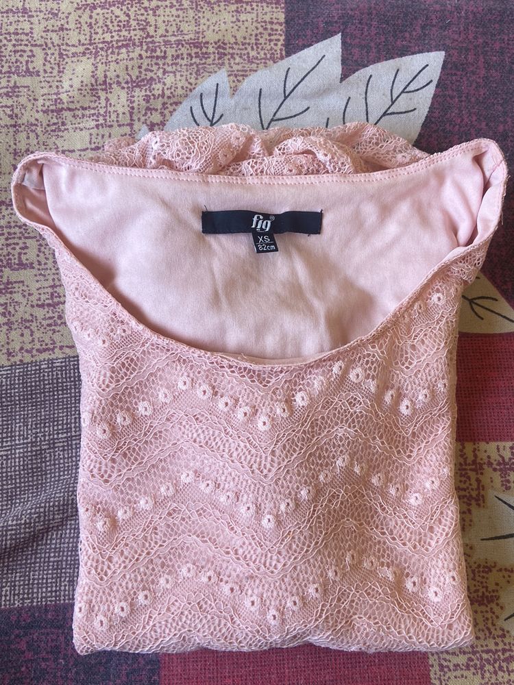 Fig Pink Top Like New