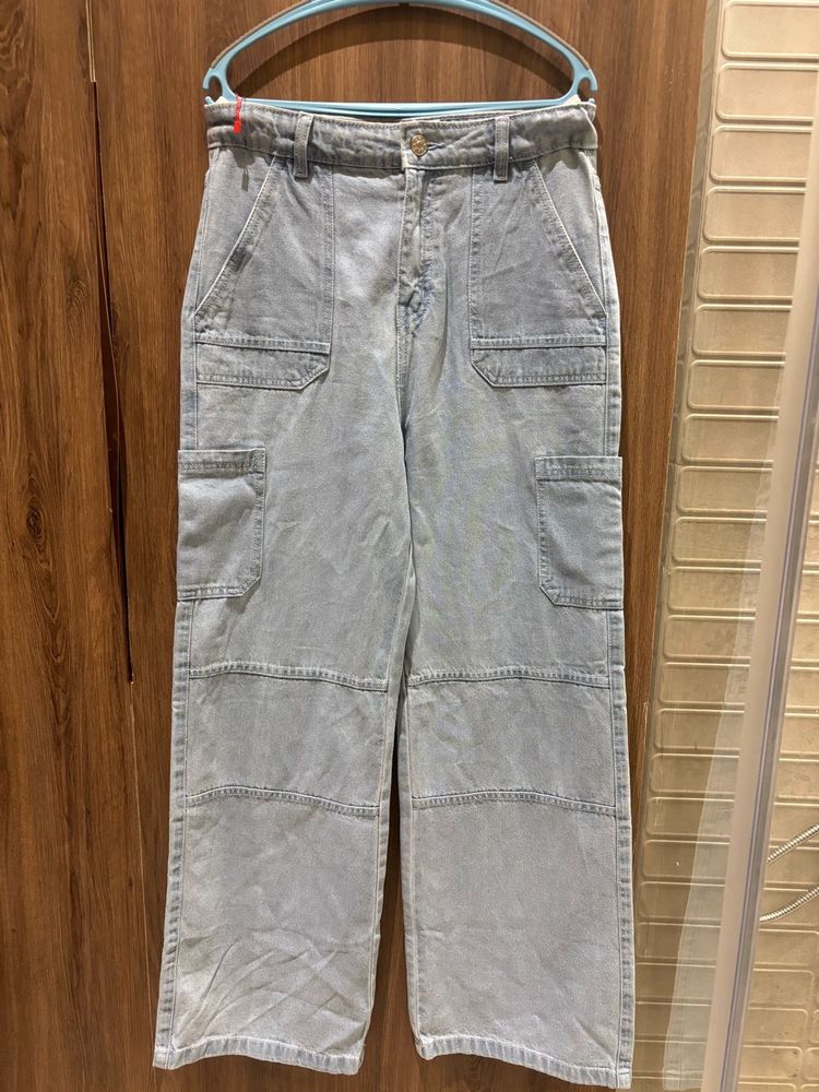 Brand New Denim Cargos With Tag