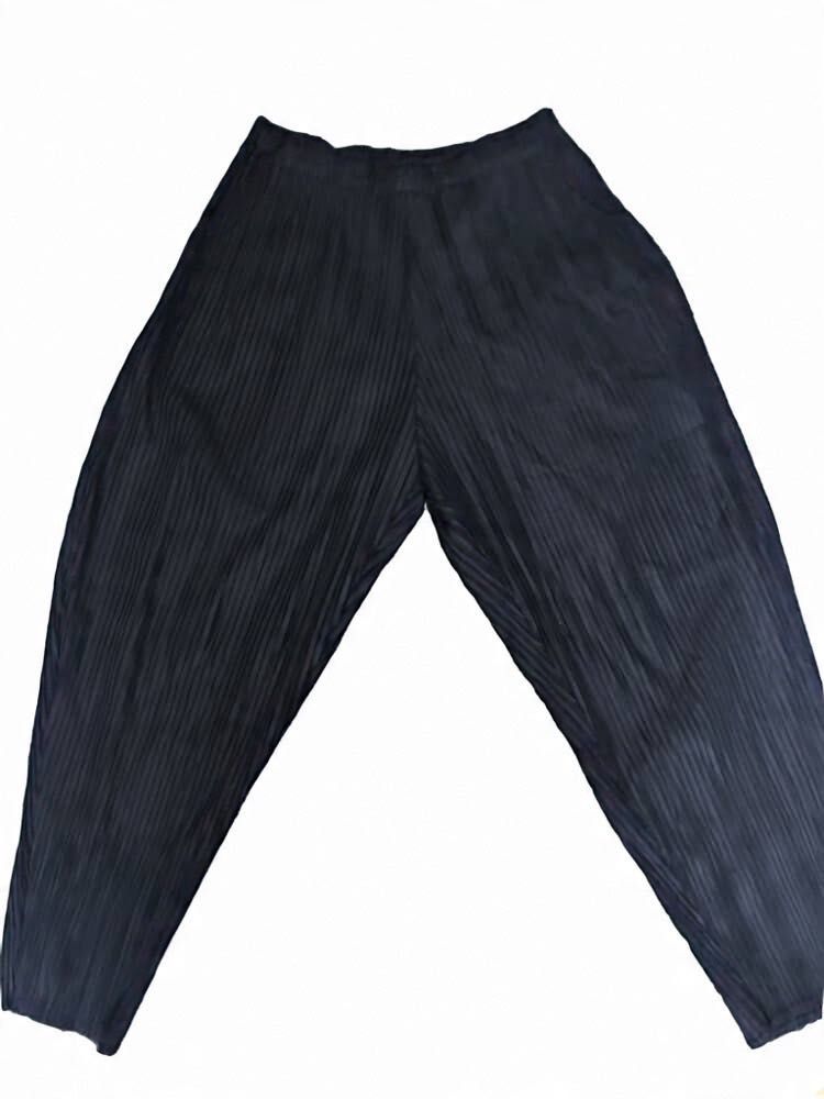 Pleated Black Palazzos