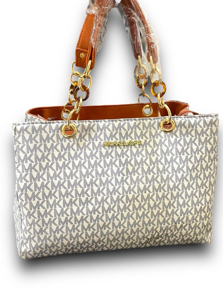MK Ring Tote Bag (White)