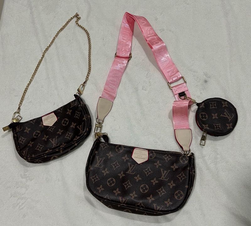 Original Louis Vuitton Pair Of 3 Bags