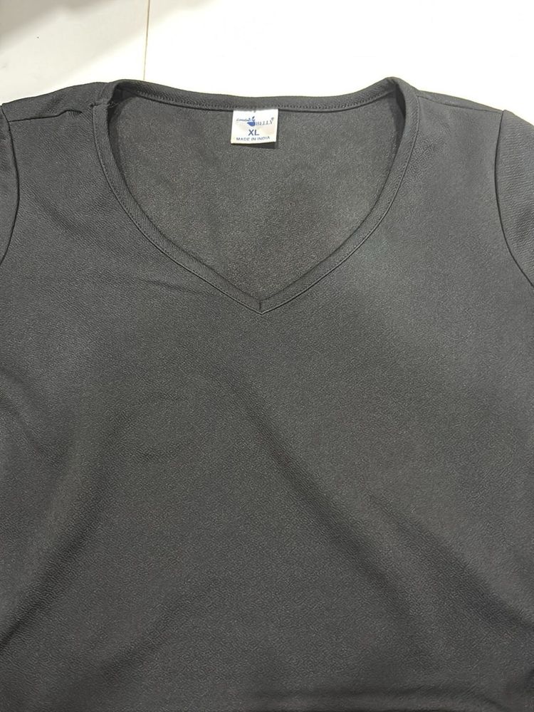 Black V-Neck Tee - Basic &amp; Versatile