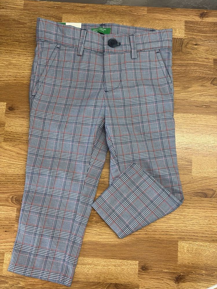 New- Boy&#39;s Plaid Trousers