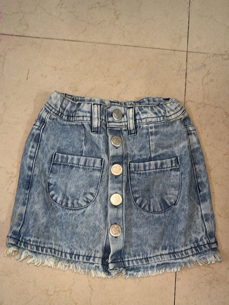 Babyhug Denim Skirt