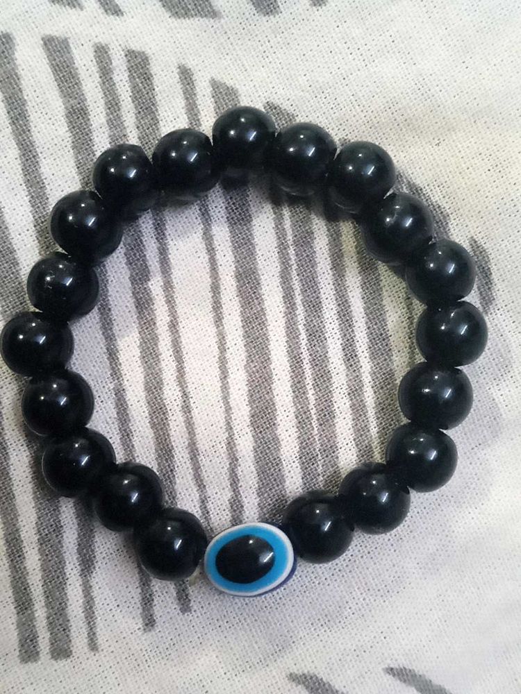 Black Beaded Bracelet