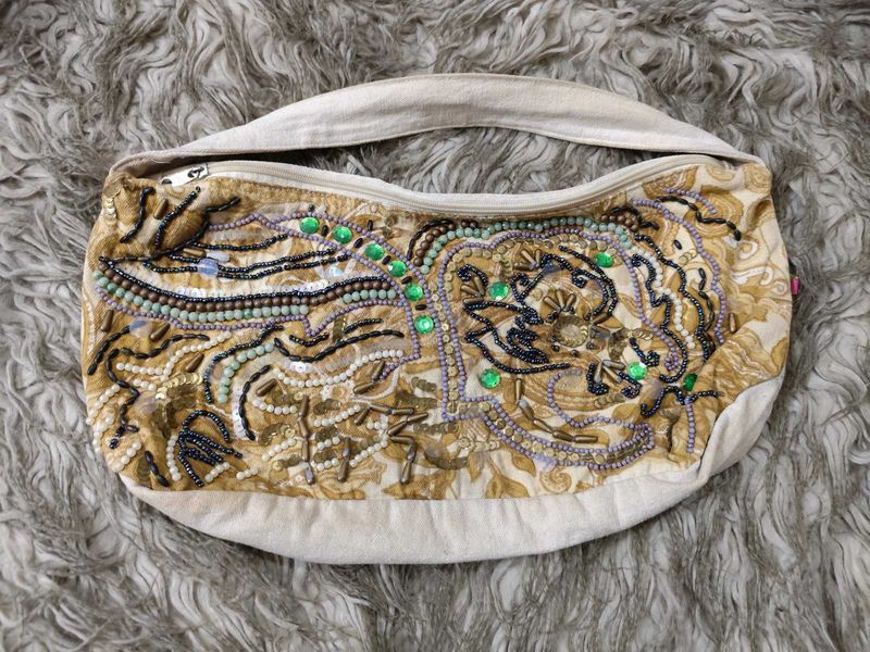 Vintage Beaded Embellished Boho Bag