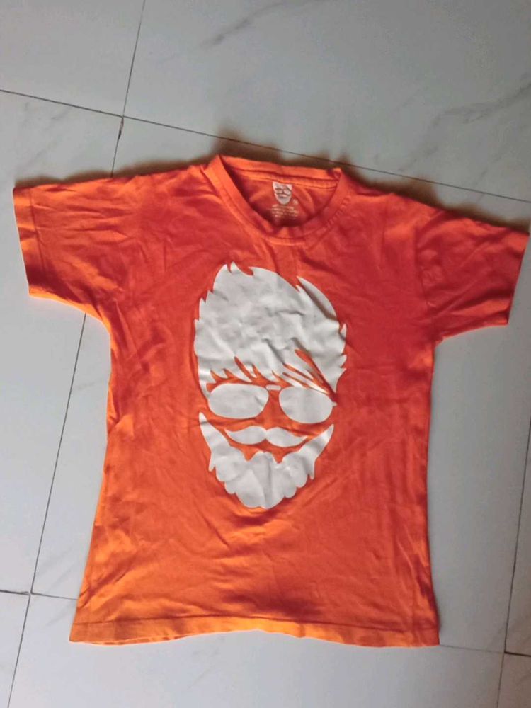 Cool Orange T-shirt for girl and boy 10-12 years