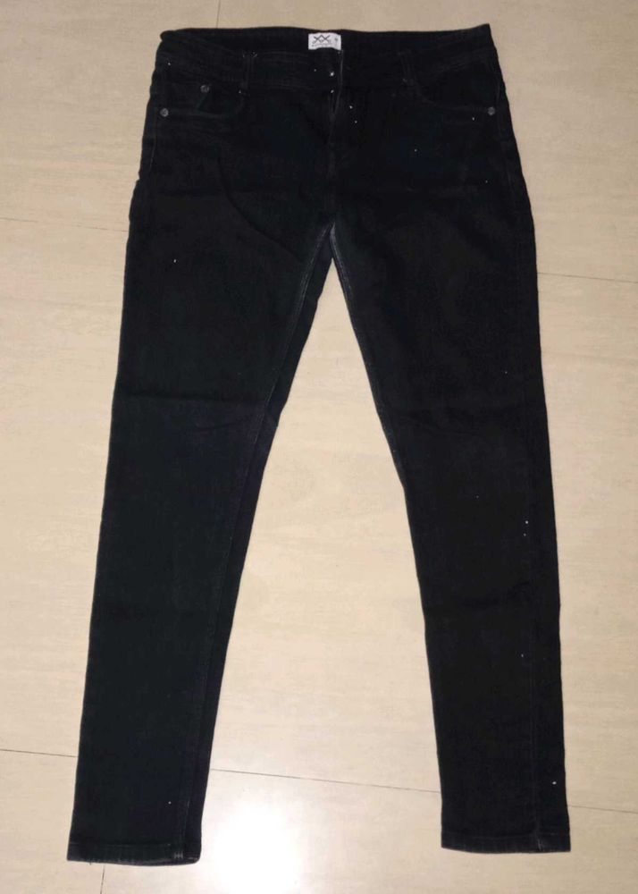 Black Slim Fit Denim Jeans
