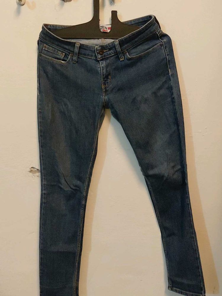 Dark Blue Denim Jeans
