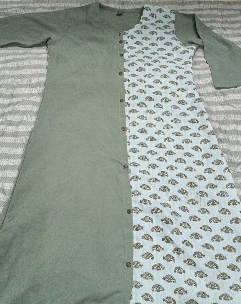 Elegant Green &amp; Paisley Kurta