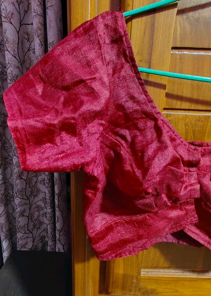 Elegant Maroon Blouse