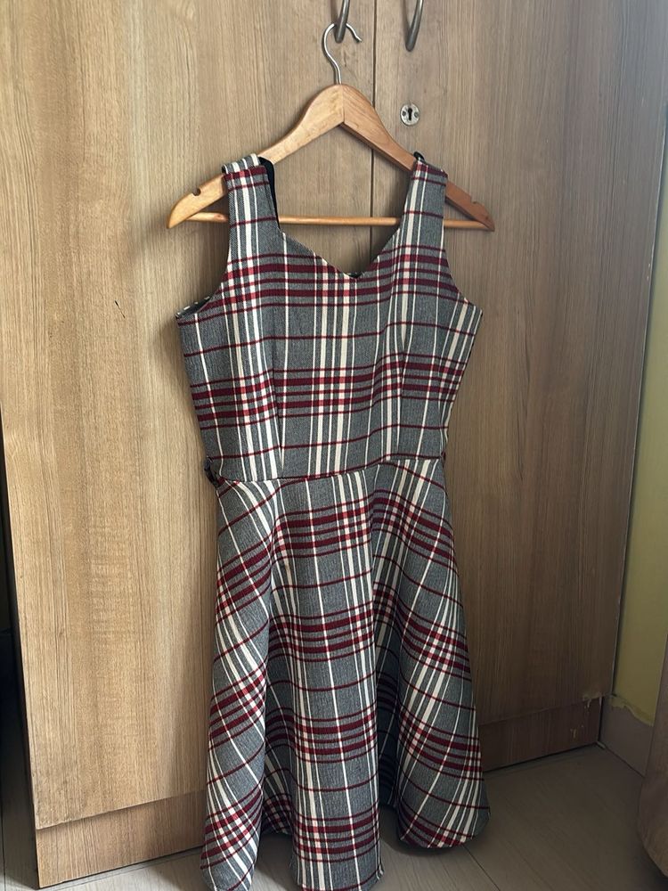 Checked Mini Dress