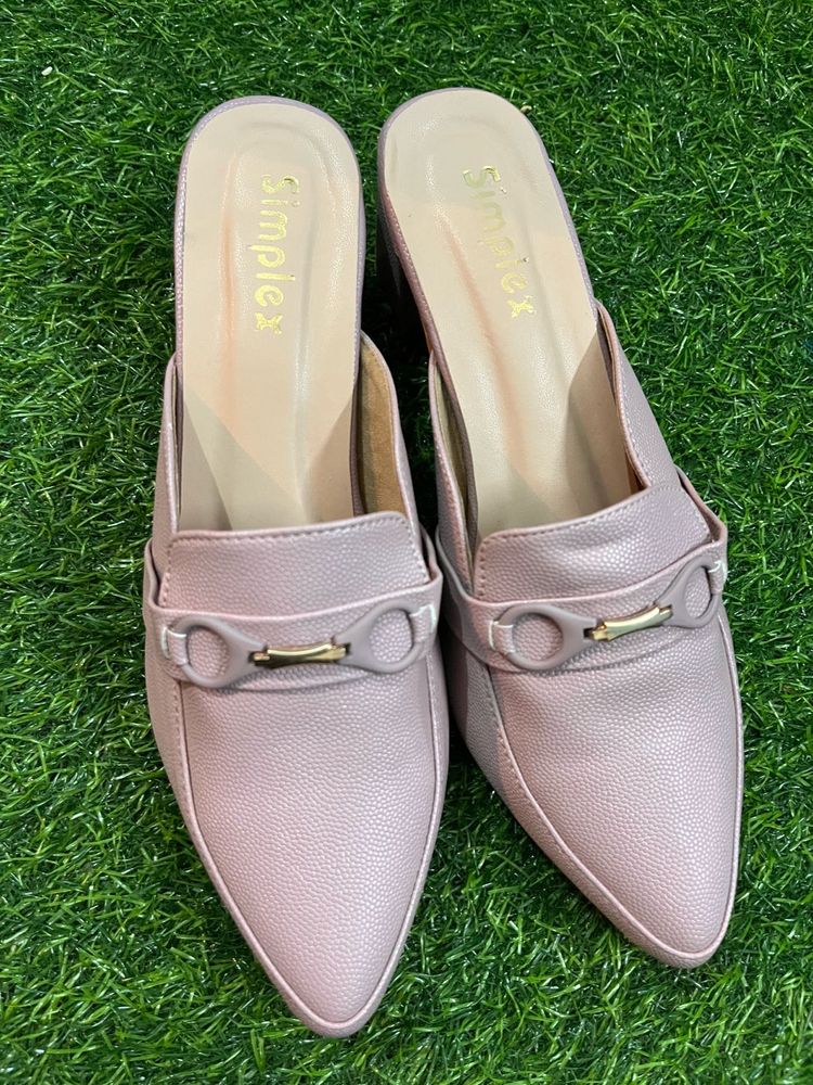 Stylish Mauve Mules