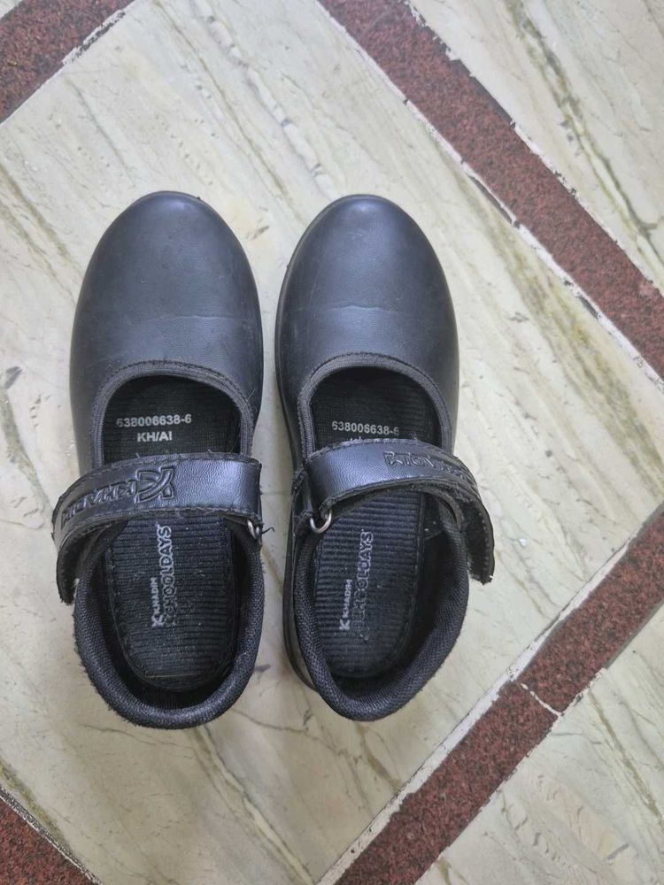 Girls Black School Shoes