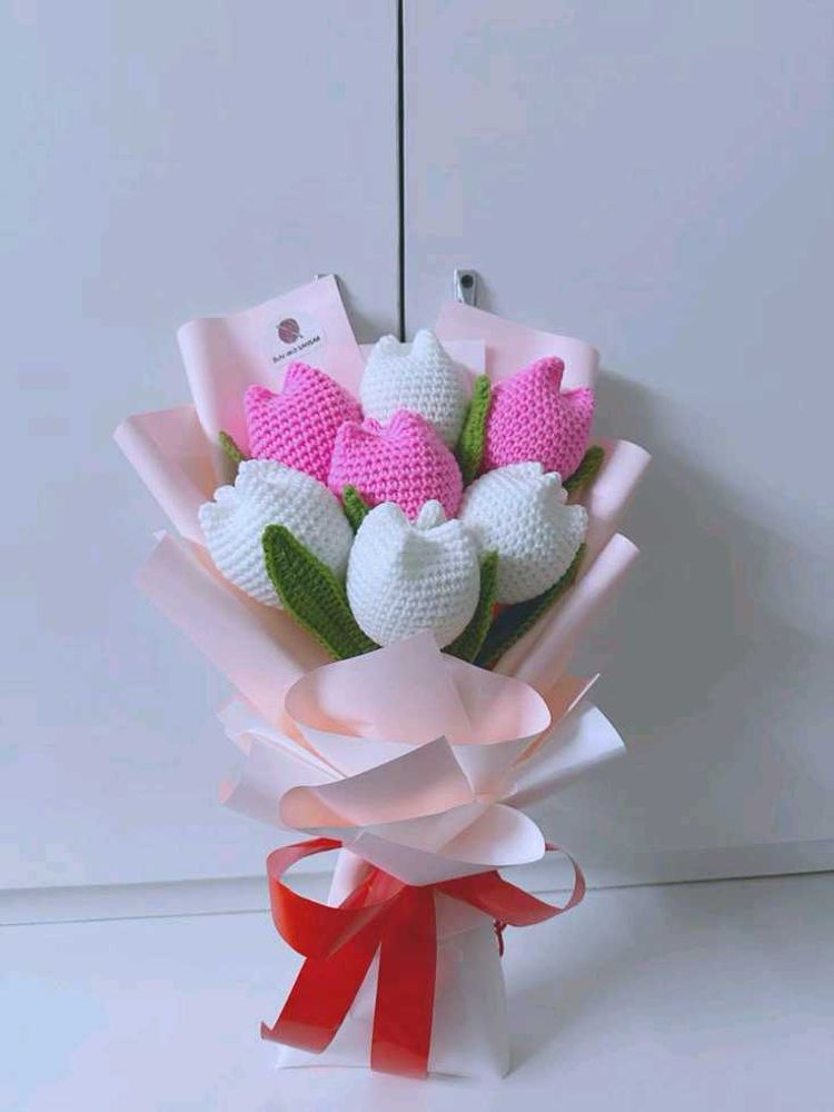 Crochet Tulip Bouquet