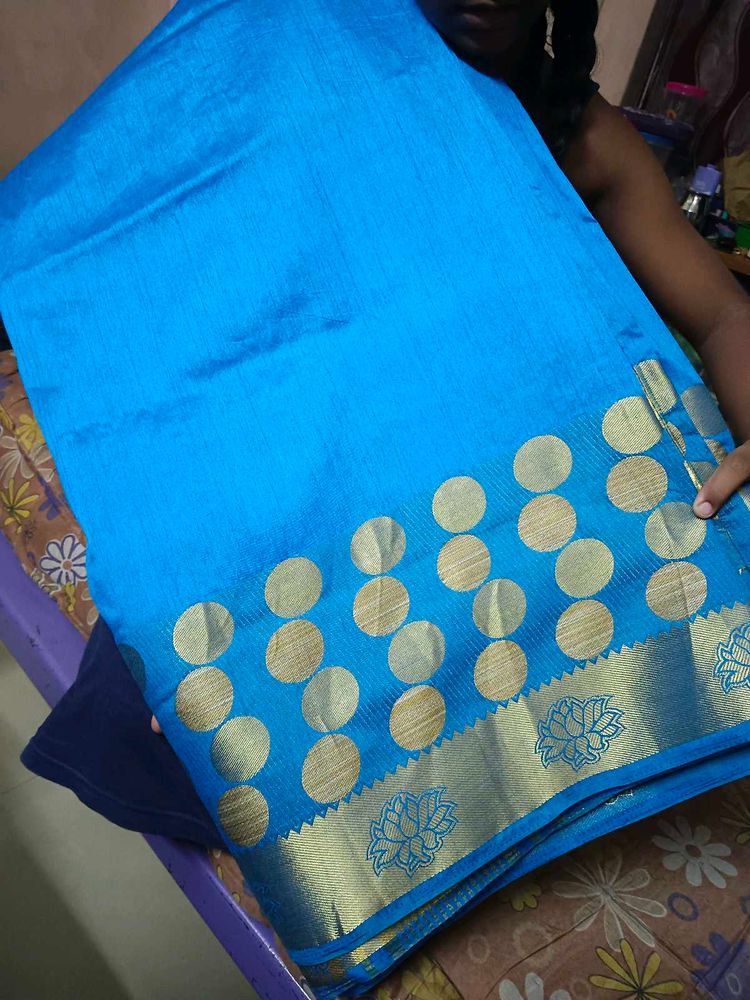 Elegant Blue Saree