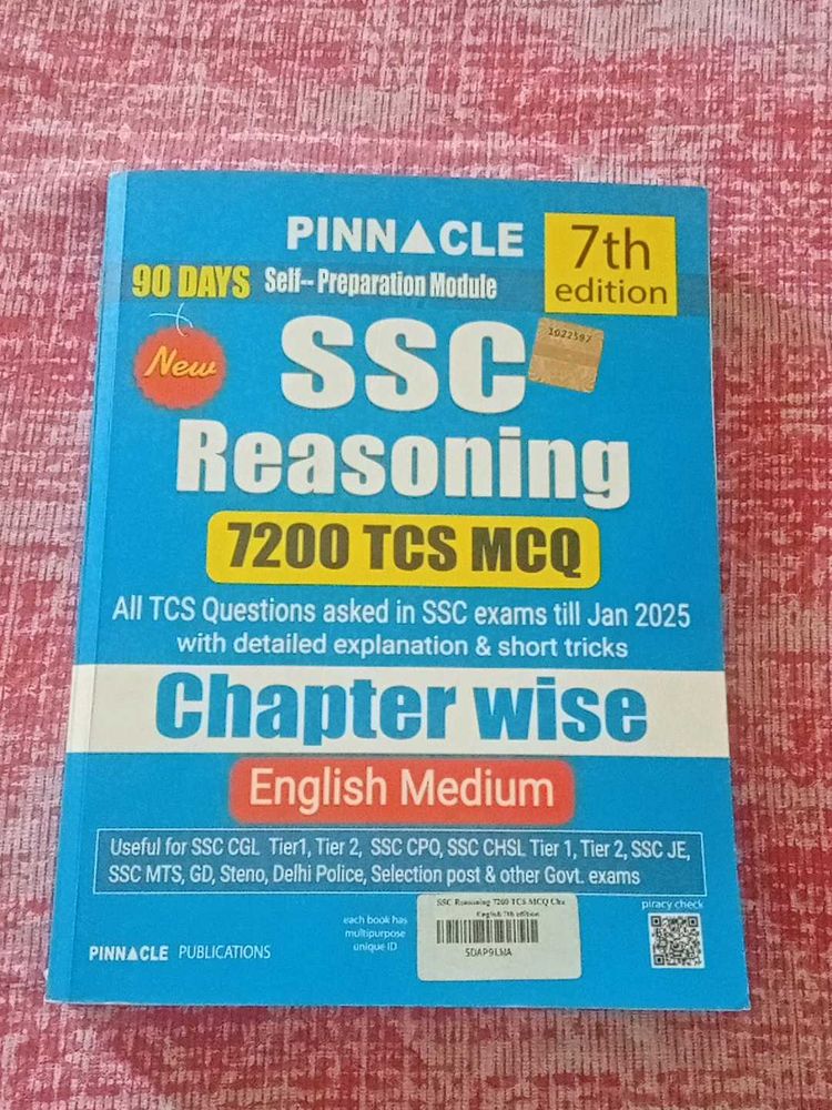 SSC Reasoning 7200 MCQ