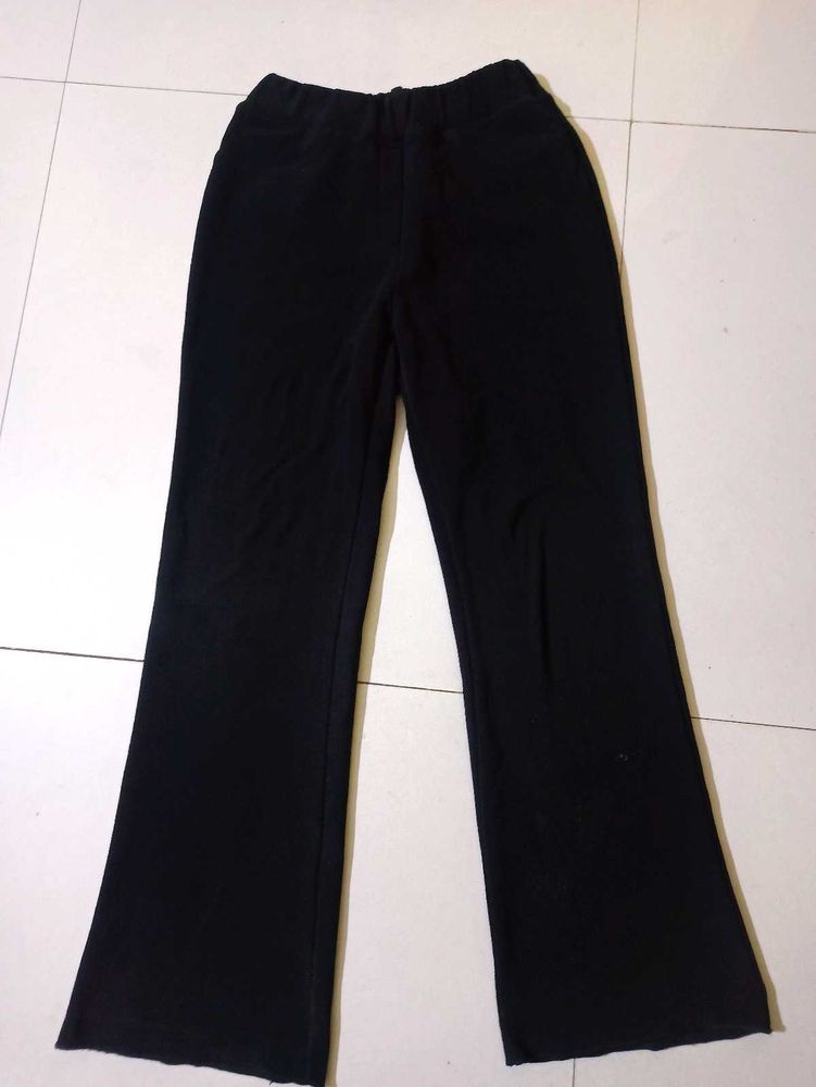 Black Stretchable Warm Pant