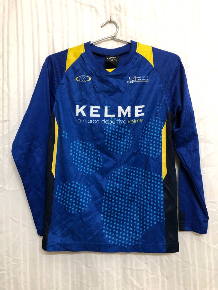 Kelme Long Sleeve Blue T shirt